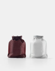 Garnet and Arctic White soap bar case on white background