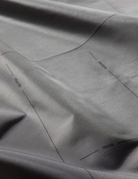 Close-up of gray fabric with subtle texture