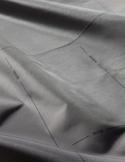 Close-up of gray fabric with subtle texture