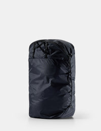 Black compression sack on a white background