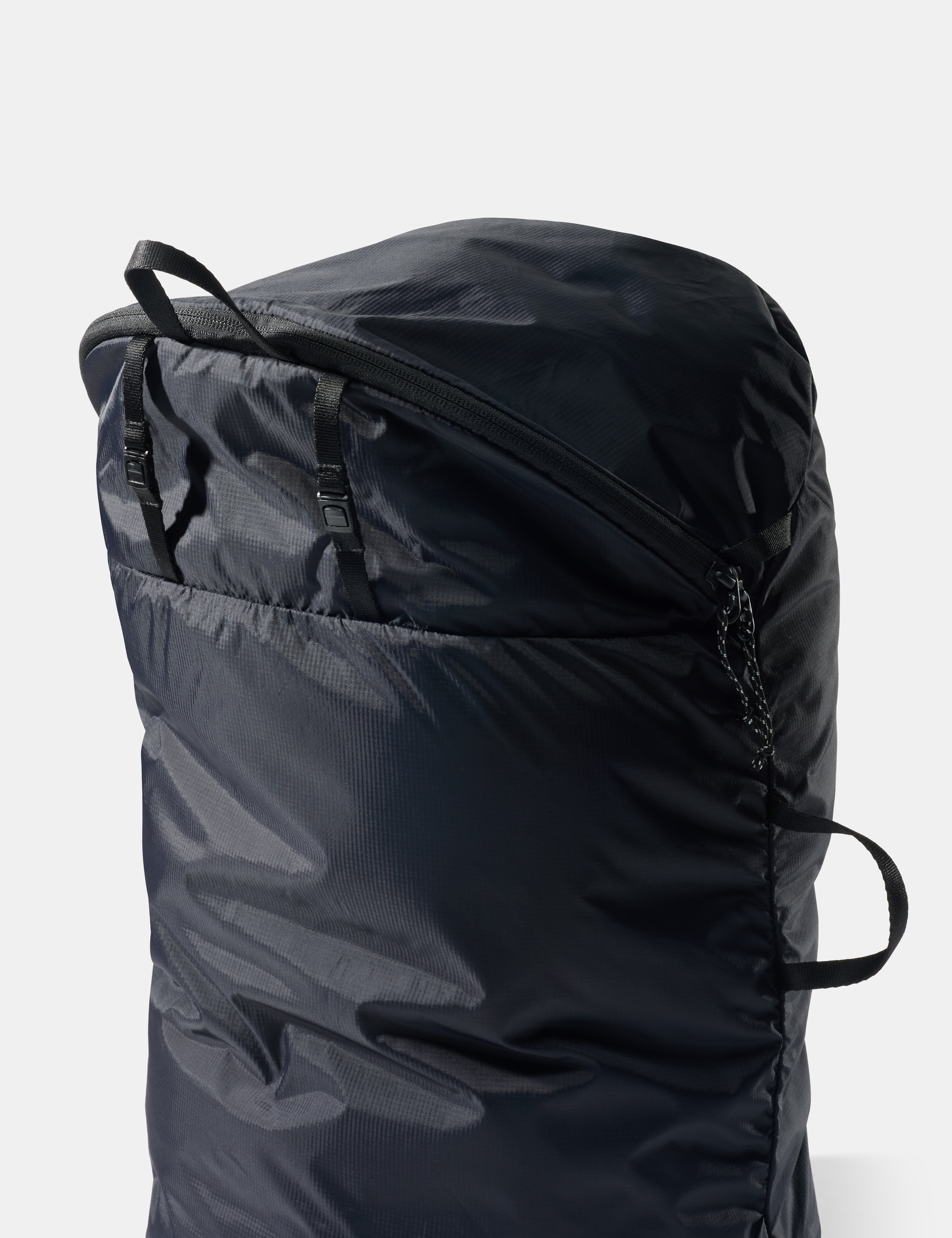 Black bag on a white background