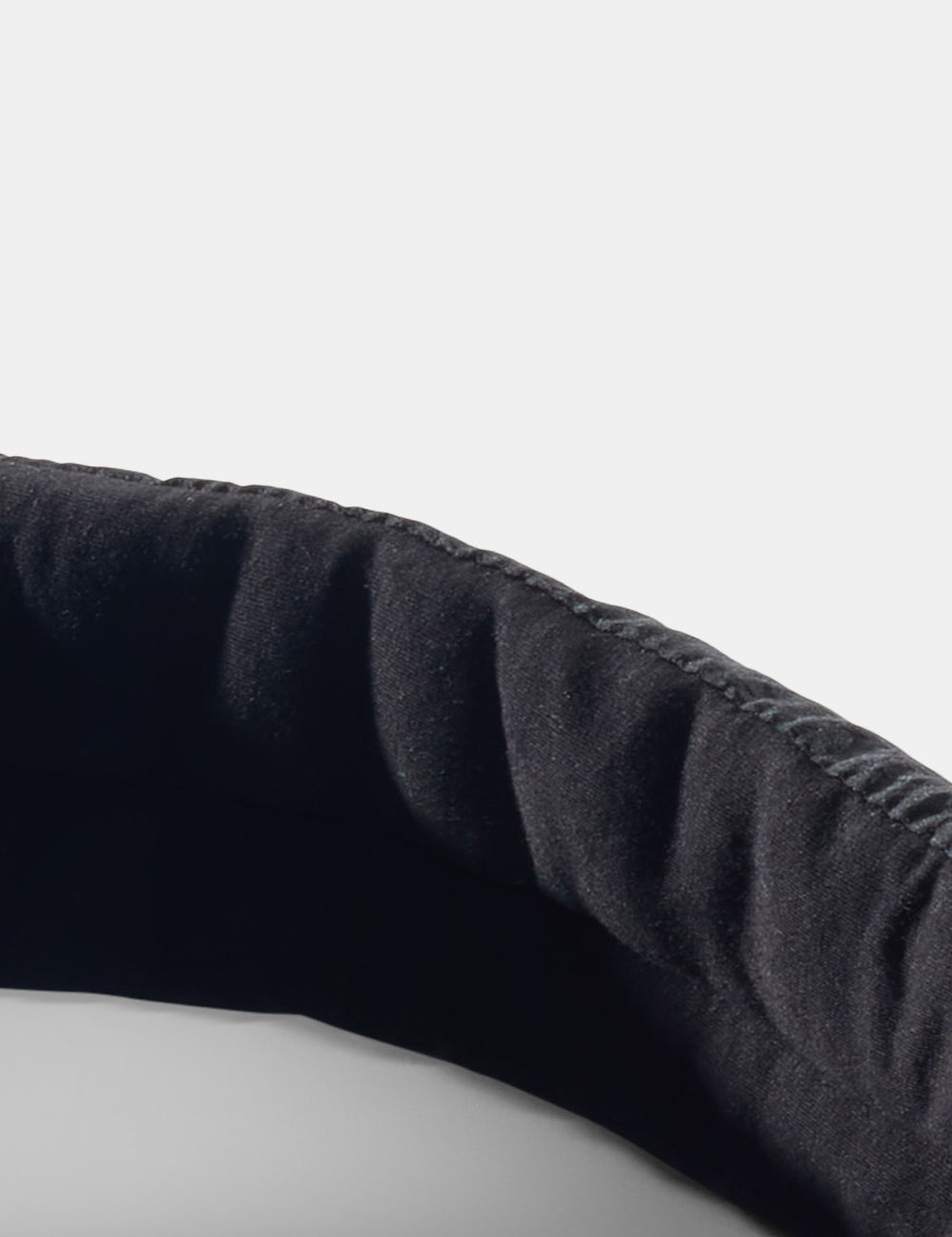 close up view of soft sleep mask material