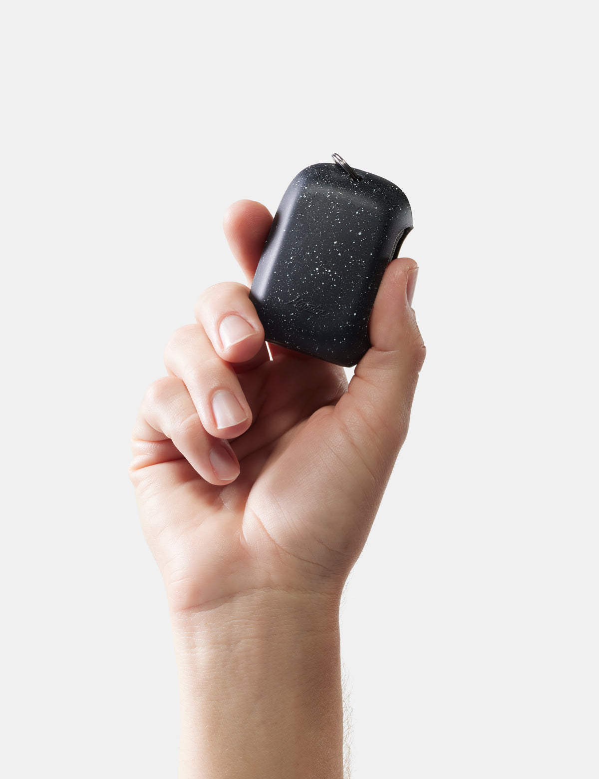 hand holding small nanodry case