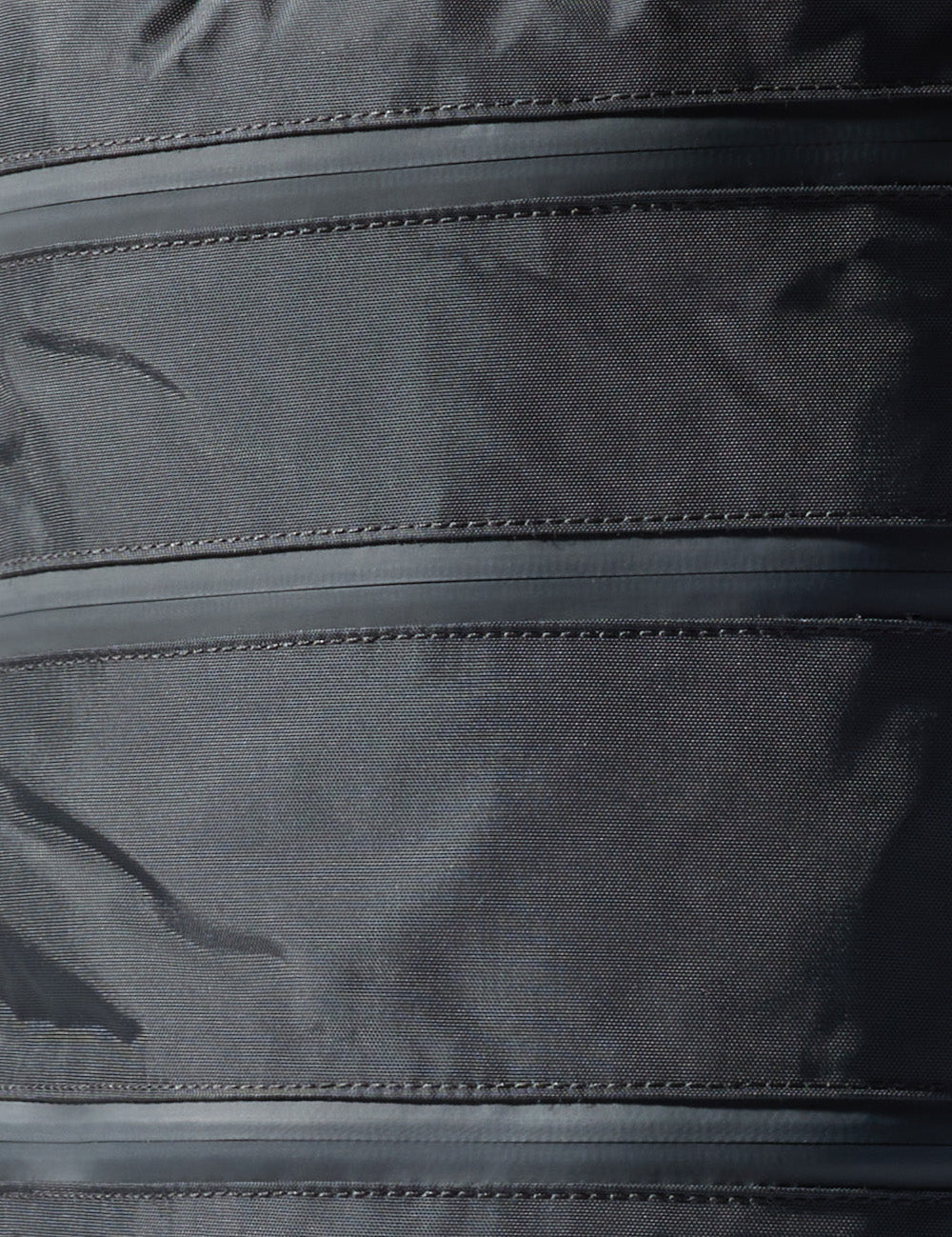 close up view of sealing zippers