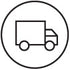 Shipping Truck icon in circle